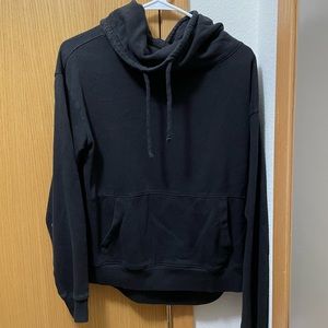 Black turtle neck sweatshirt. Comfy and cozy